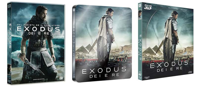 Exodus: Dei e Re in DVD, Blu-ray, BD3D