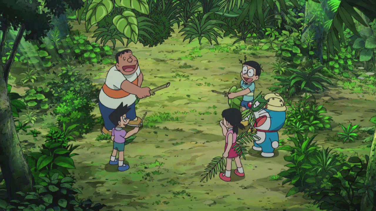 Clip Alla scoperta della giungla - Doraemon Il Film - Le Avventure di Nobita e dei Cinque Esploratori