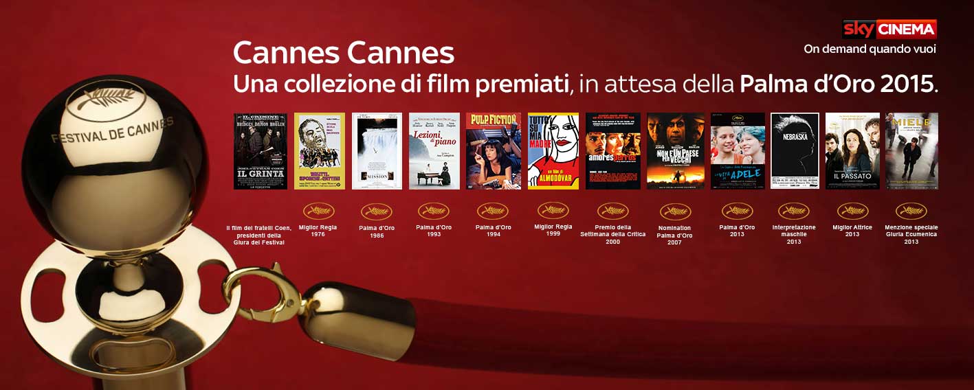 Sky Cinema per Cannes 2015