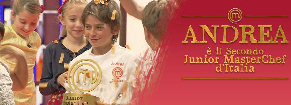 Andrea è il secondo Junior MasterChef d'Italia