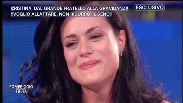 GF, Cristina Del Basso incinta
