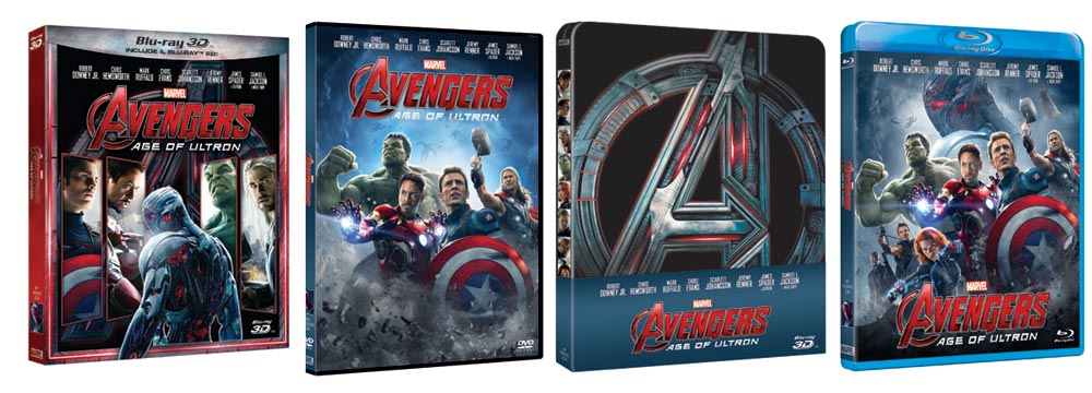 Avengers: Age of Ultron in DVD, Blu-ray, BD3D