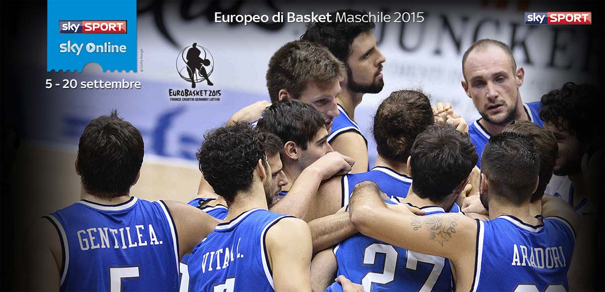 EuroBasket 2015 maschile su Sky Sport e Sky Online, 5-20 settembre