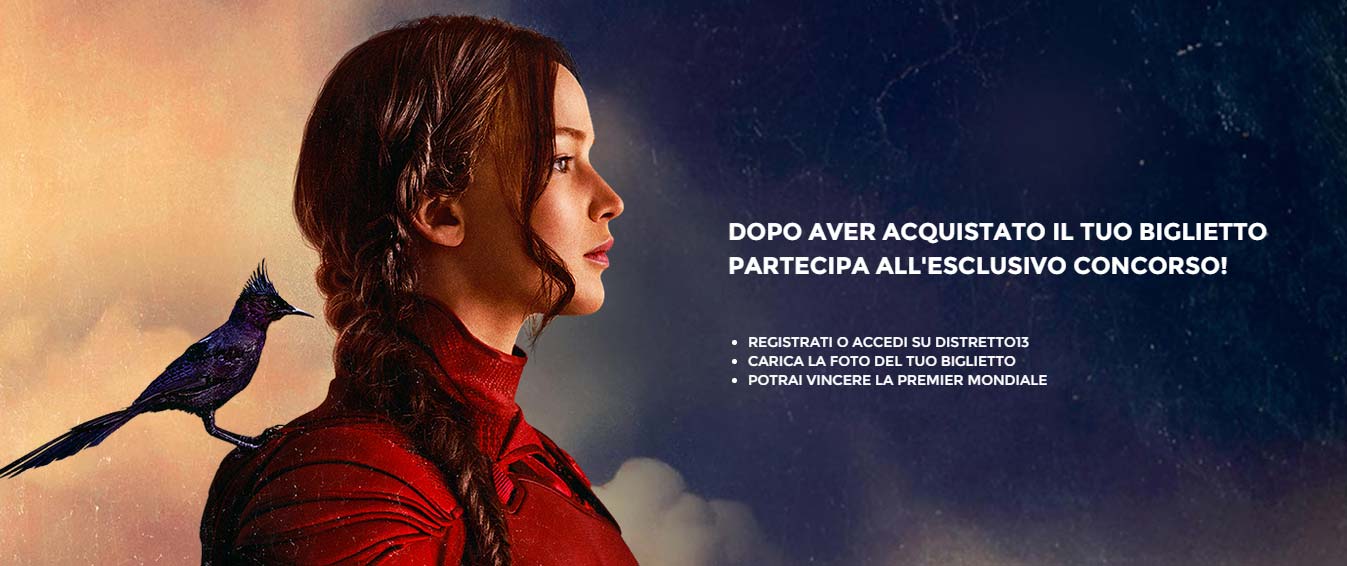 Concorso Hunger Games: Vinci Premiere Mondiale de Il canto della rivolta - Parte 2