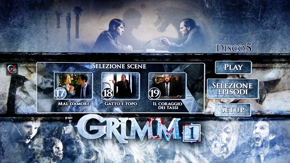 Grimm, Blu-ray della Prima Stagione Completa