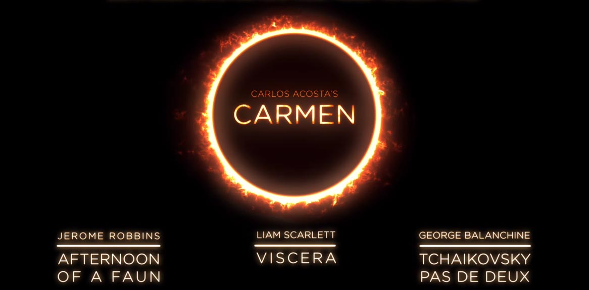 Al cinema i balletti: Carmen, Viscera, Pomeriggio di un Fauno e Passo a Due di Cajkovskij