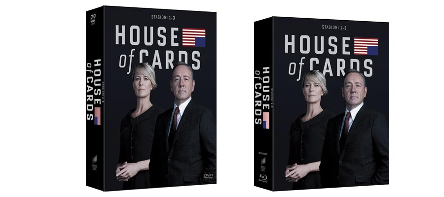 House of Cards - boxset Stagioni 1-2-3 in DVD, Blu.ray
