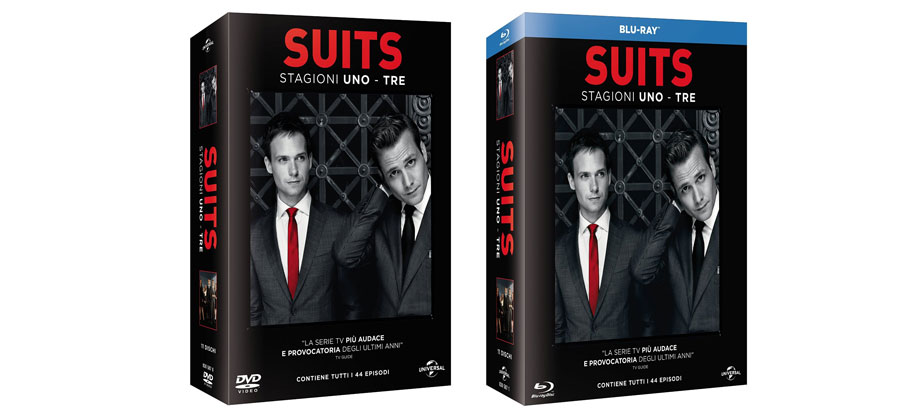 Suits - Stagioni 1-2-3 in boxset DVD, Blu-ray