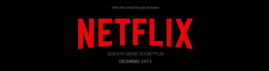 Netflix, HighLights Dicembre 2015