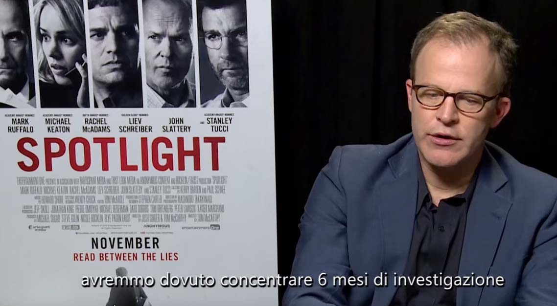 Il Caso Spotlight - Video intervista al regista Tom Mc Carthy