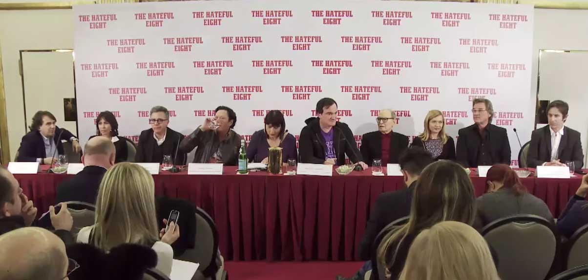The Hateful Eight - Video Conferenza Stampa a Roma Quentin Tarantino