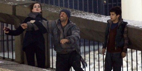 Anne Hathaway combatte sul set di ‘The Dark Knight Rises’ a Los Angeles