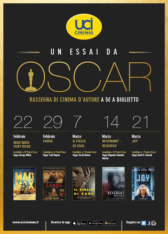 Un Essai da Oscar 2016 da UCI Cinemas
