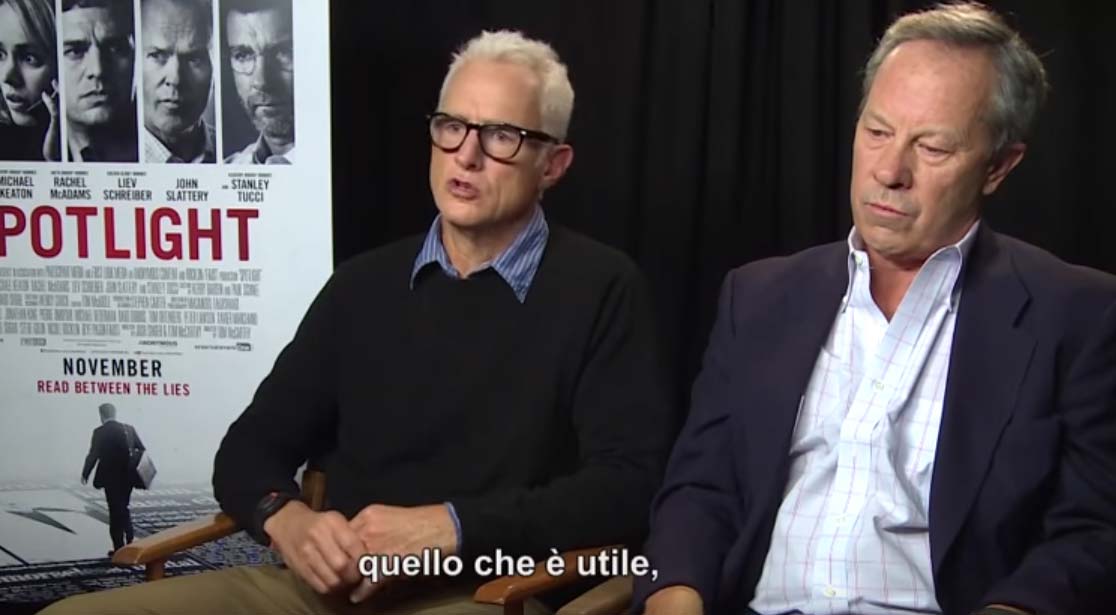 Il Caso Spotlight - Video intervista a John Slattery e Ben Bradlee Jr.