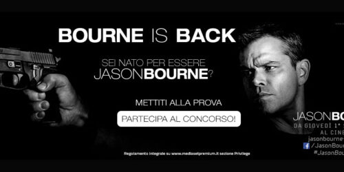 Concorso Bourne Is Back di Premium Mediaset