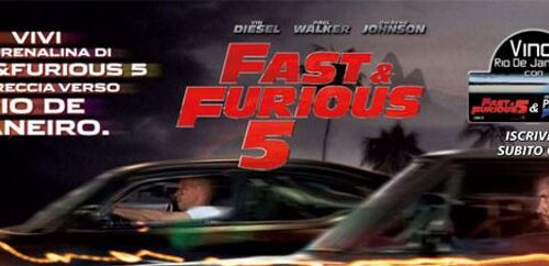 Fast and Furious 5: concorso Medaiset Premium Vinci Rio de Janiero