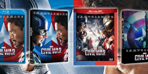 Captain America: Civil War in Blu-Ray, BD3D, DVD e Steelbook