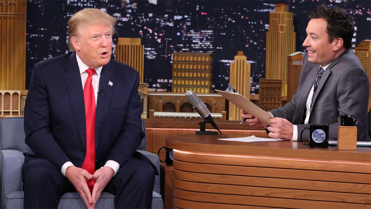 Donald Trump e Hillary Clinton ospiti del Tonight Show su FOX