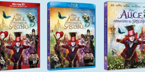 Alice Attraverso lo Specchio in DVD, Blu-Ray, BD3D