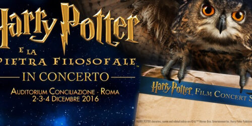 Cine-Concerto Harry Potter e la Pietra Filosofale a Roma il 2, 3 e 4 dicembre 2016