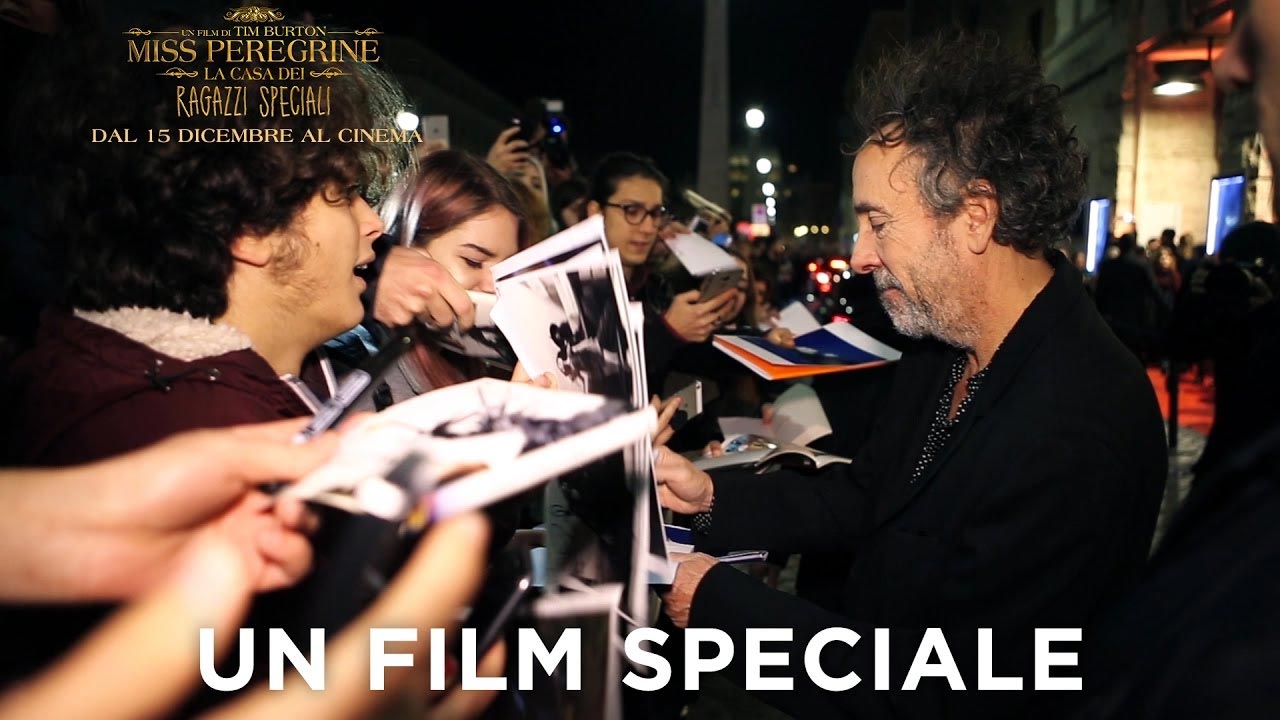 La Premiere di Miss Peregrine con Tim Burton a Roma