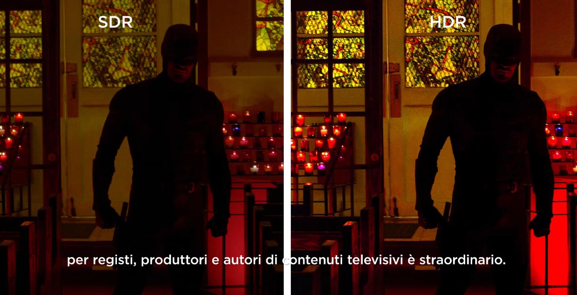 Che cosa significa HDR Elevata Gamma Dinamica (High Dynamic Range)