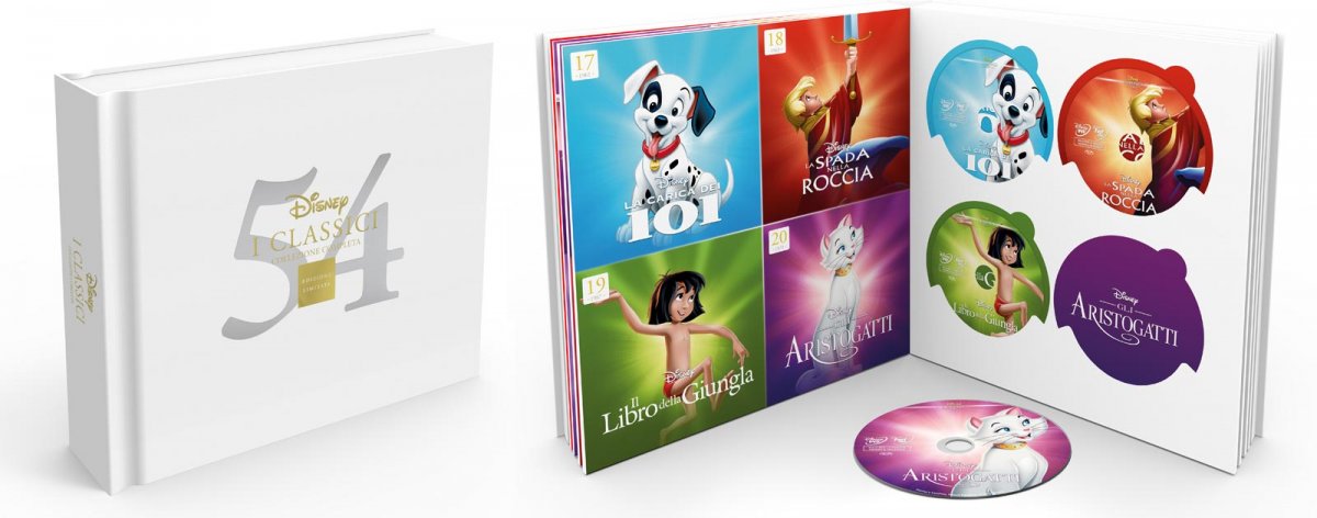 Cofanetto Collezione Completa Classici Disney 54 DVD