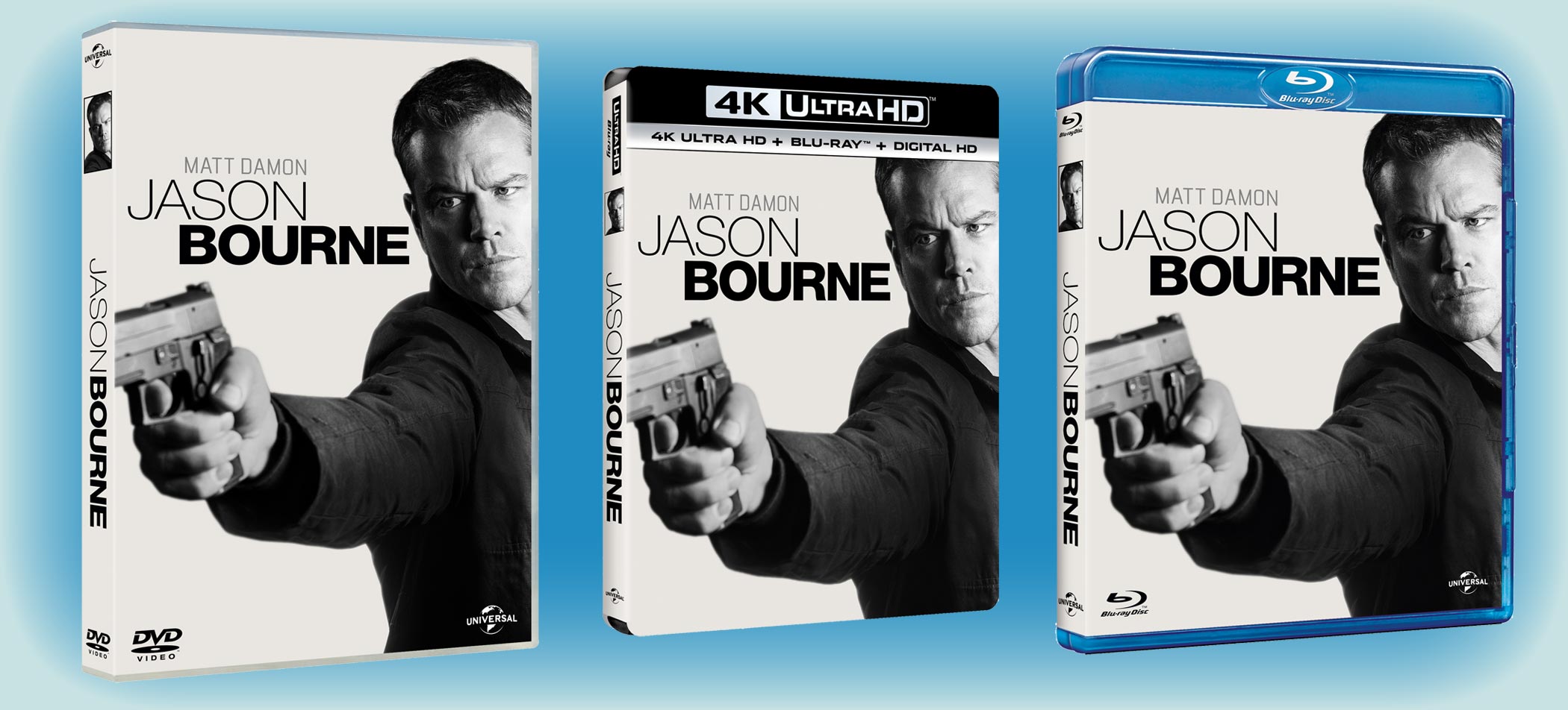 Jason Bourne in DVD, Blu-ray, 4k UHD e VOD