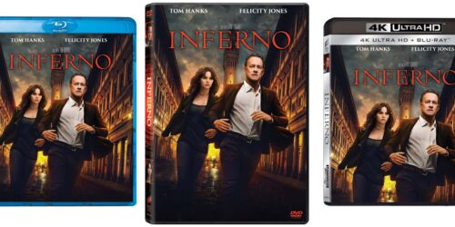 Inferno con Tom Hanks in DVD, Blu-ray, 4k UHD dal 15 febbraio
