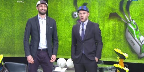 EPCC – Giorgio Chiellini con Alessandro Cattelan gioca a MiniGol