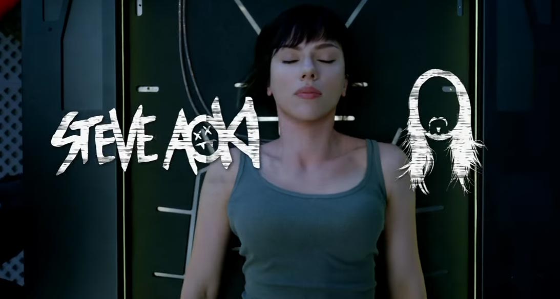 Ghost in the Shell con Scarlett Johansson - Remix di Steve Aoki