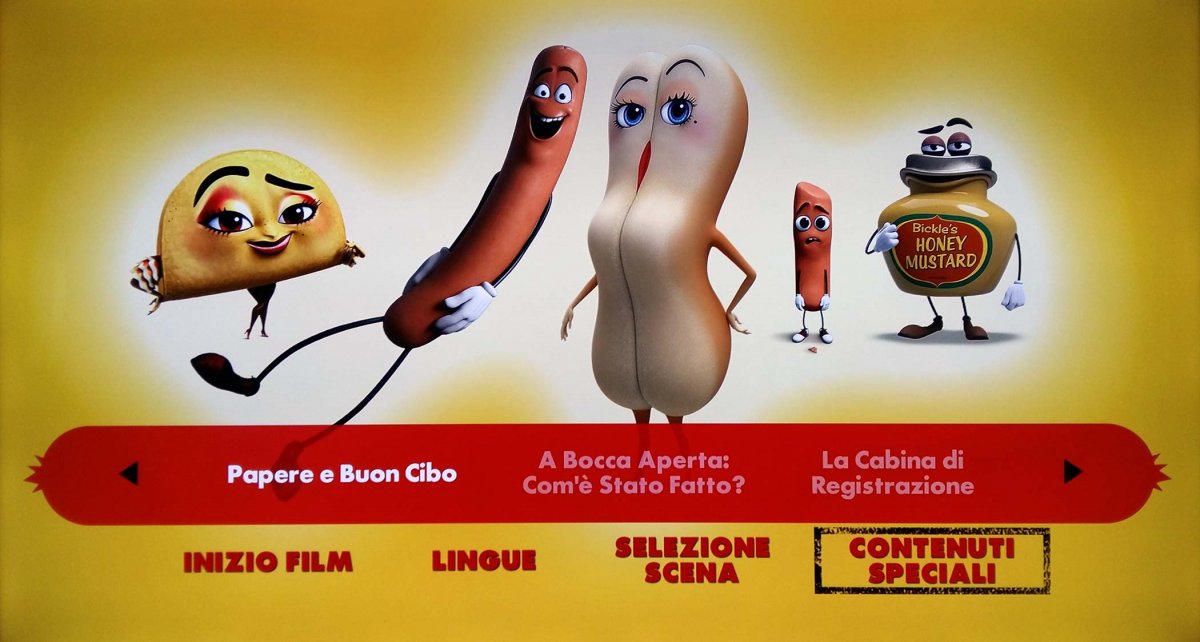 Blu-ray di Sausage Party - vita segreta di una salsiccia