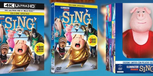 Sing in DVD, Blu-ray e 4K UHD da Aprile. Evento speciale a Roma il 9 Aprile