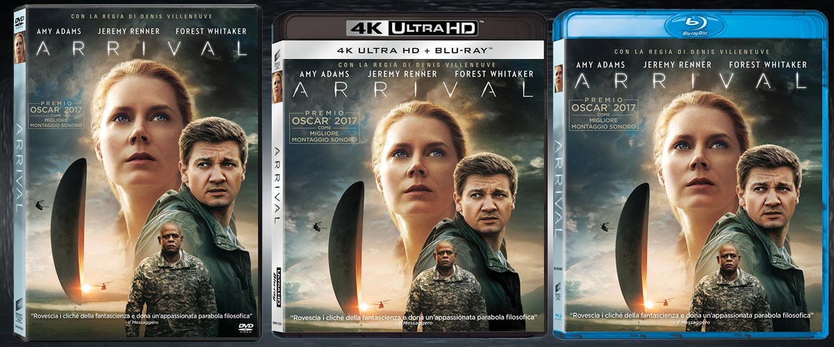 Arrival con Amy Adams e Jeremy Renner al cinema da domani