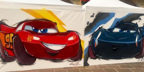 Cars 3: dal disegnatore Disney Gianfranco Florio opera speciale per la 90a edizione della Mille Miglia