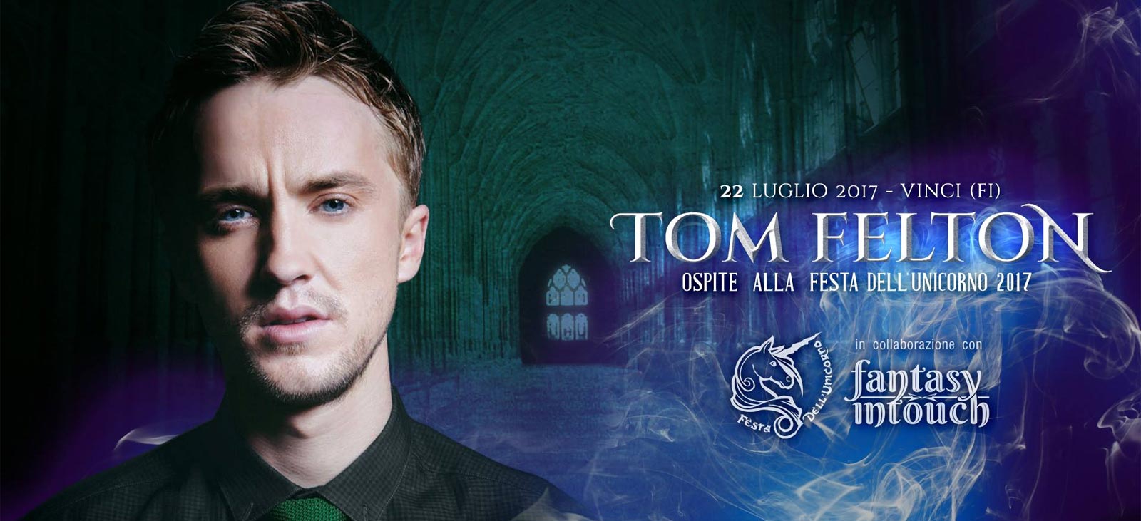 Tom Felton alla Festa dell'Unicorno 2017