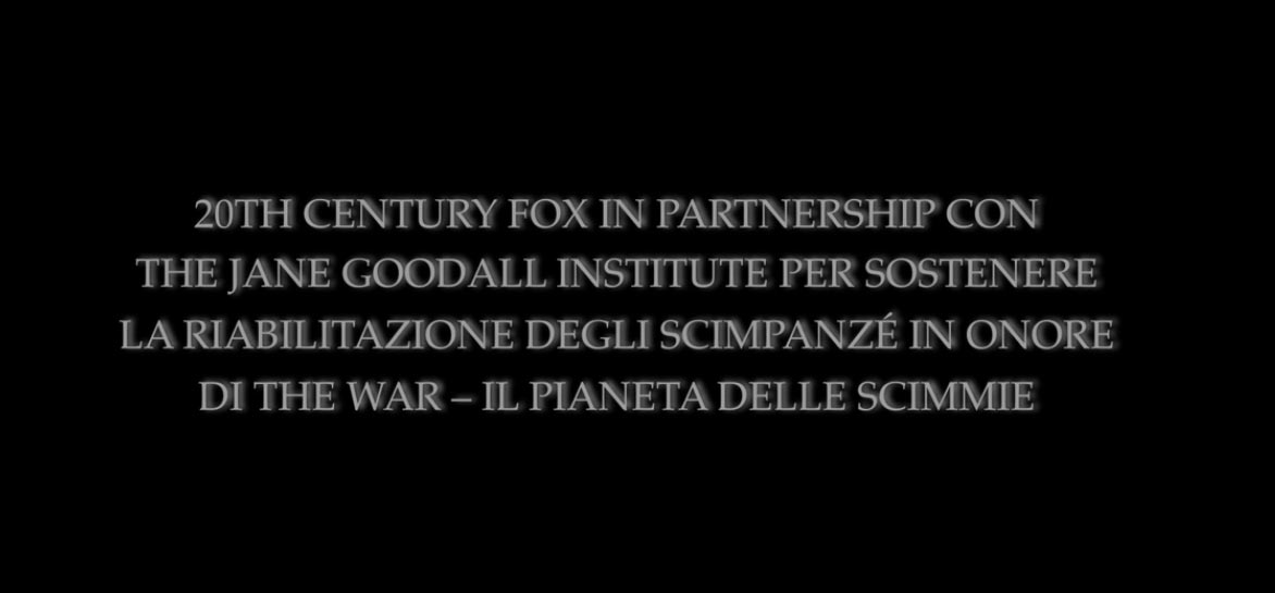 Speciale Jane Goodall per The War - Il Pianeta delle Scimmie