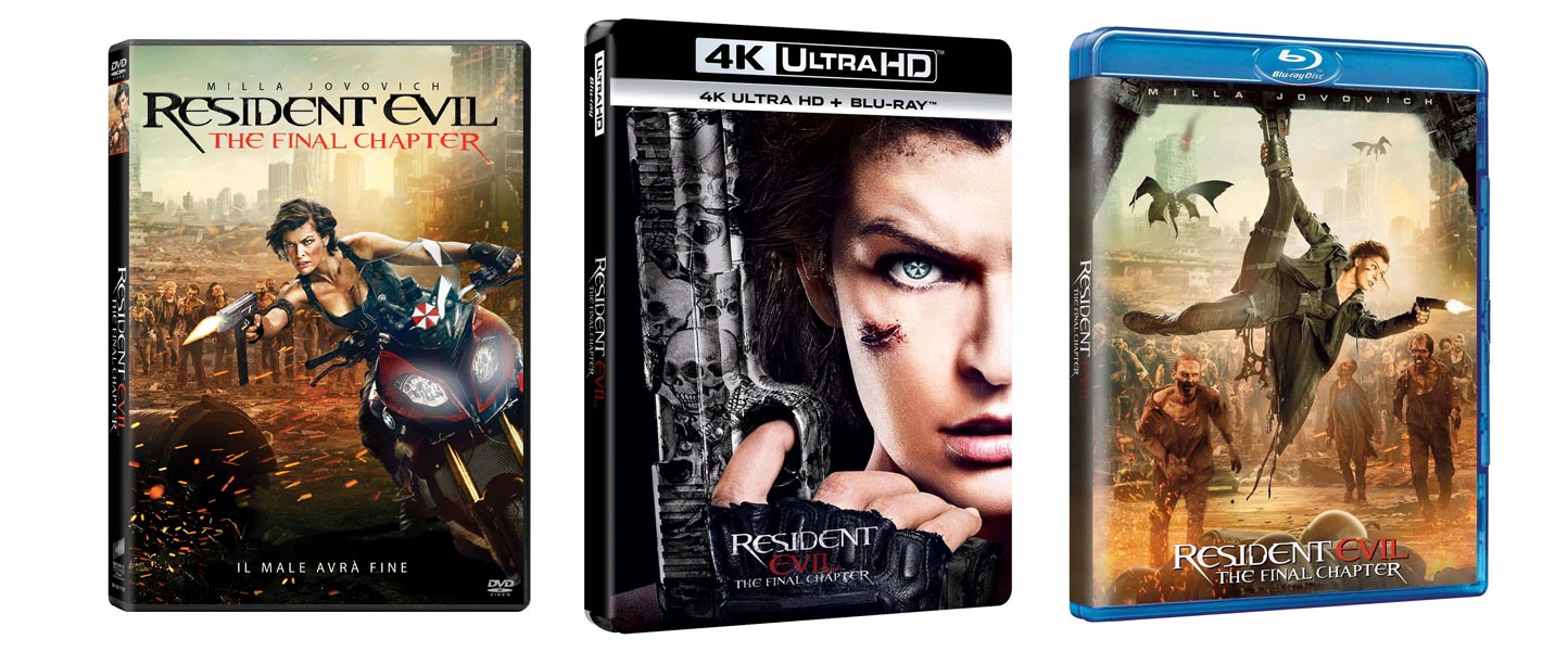Resident Evil: The Final Chapter in DVD, Blu-ray, 4k UltraHD