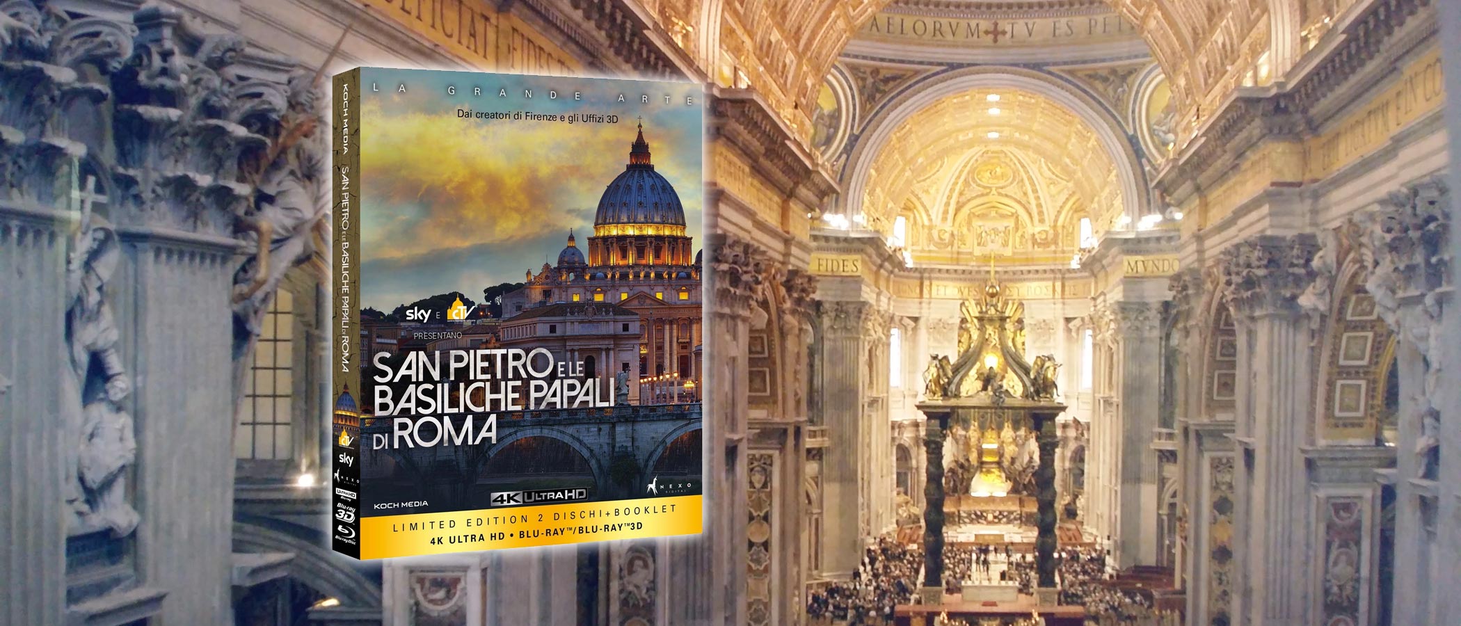 San Pietro e le Basiliche Papali di Roma in Blu-ray 4k Ultra HD