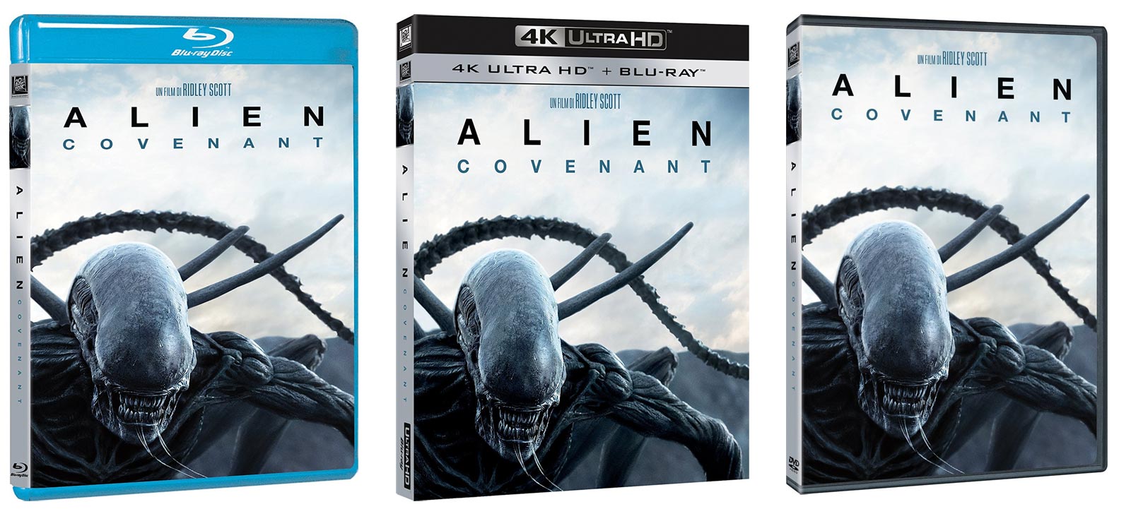 Alien Covenant in DVD, Blu-ray, 4k Ultra HD