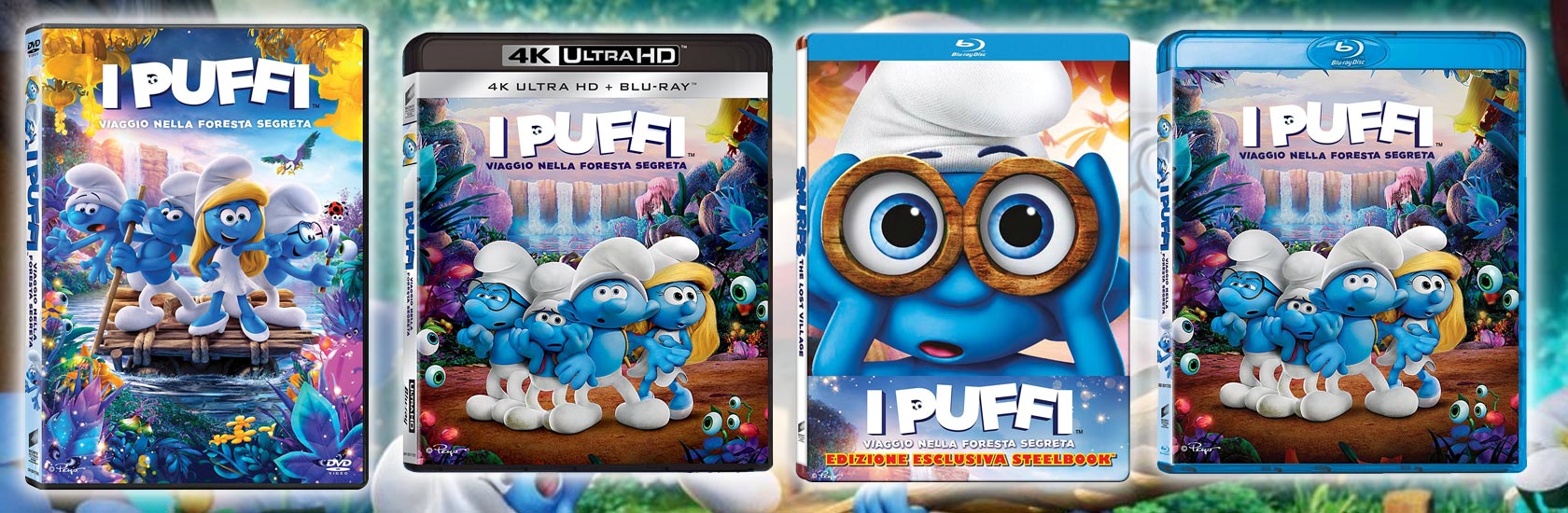I Puffi: Viaggio nella foresta segreta in DVD, Blu-ray, 4k Ultra HD