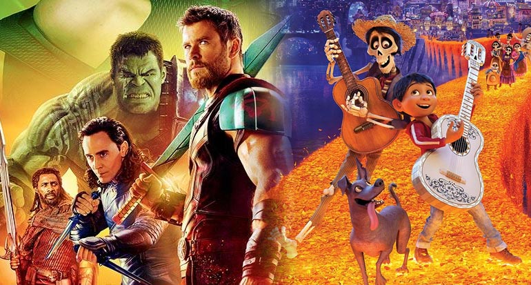 Thor: Ragnarok e Coco