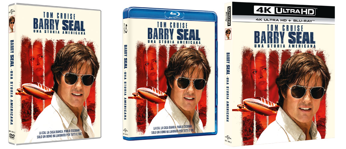 Barry Seal - Una storia americana con Tom Cruise in DVD, Blu-ray e 4k Ultra HD