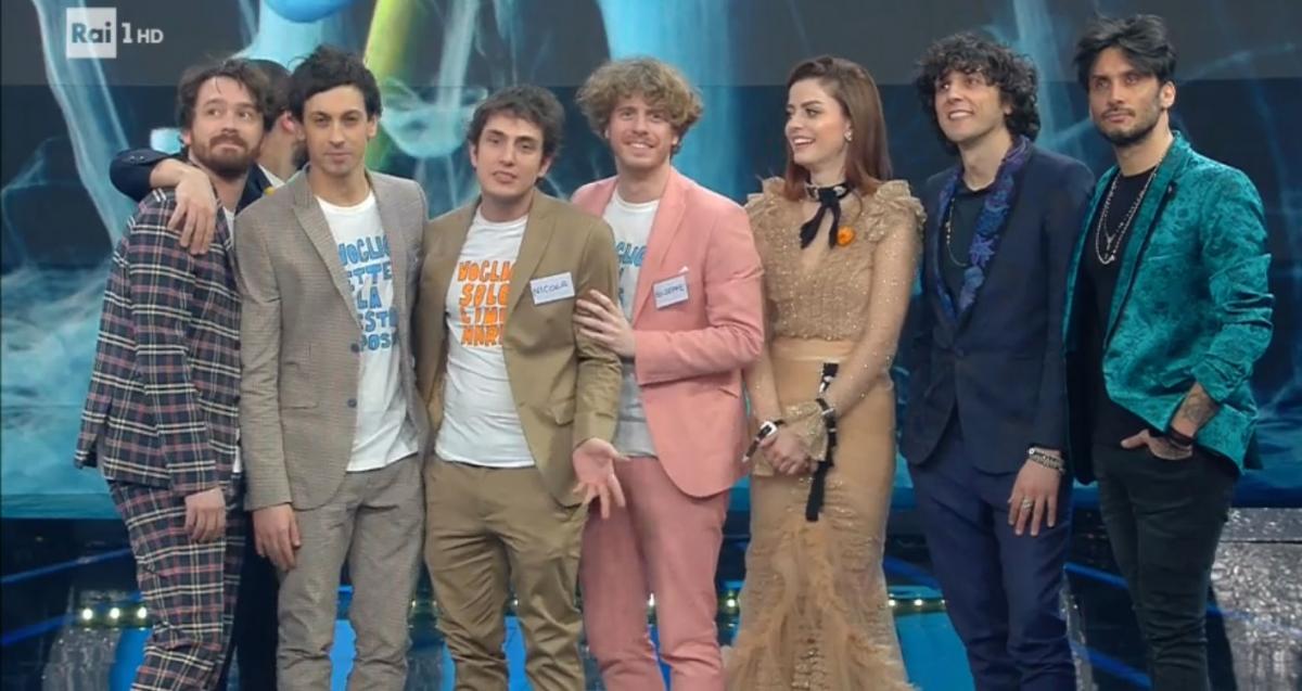 Il podio di Sanremo 2018