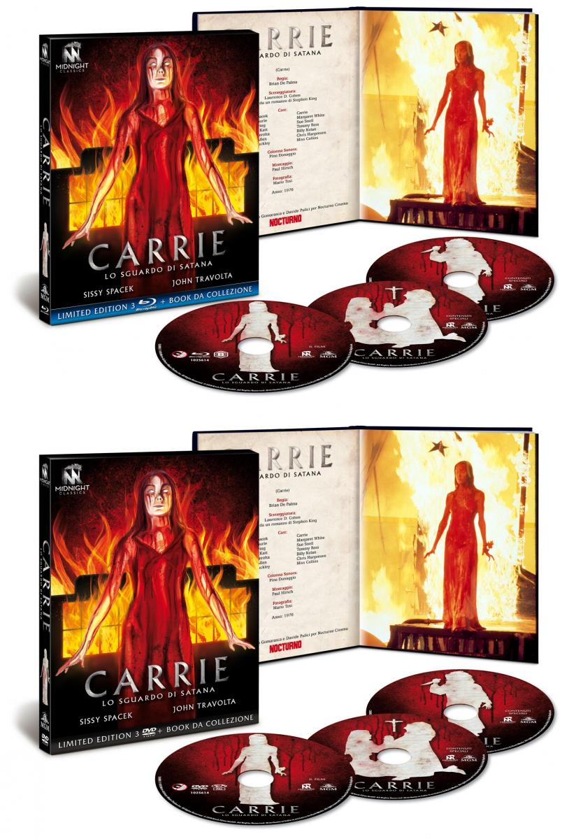 Carrie - Lo sguardo di satana in DVD e Blu-ray Special Edition MediaBook