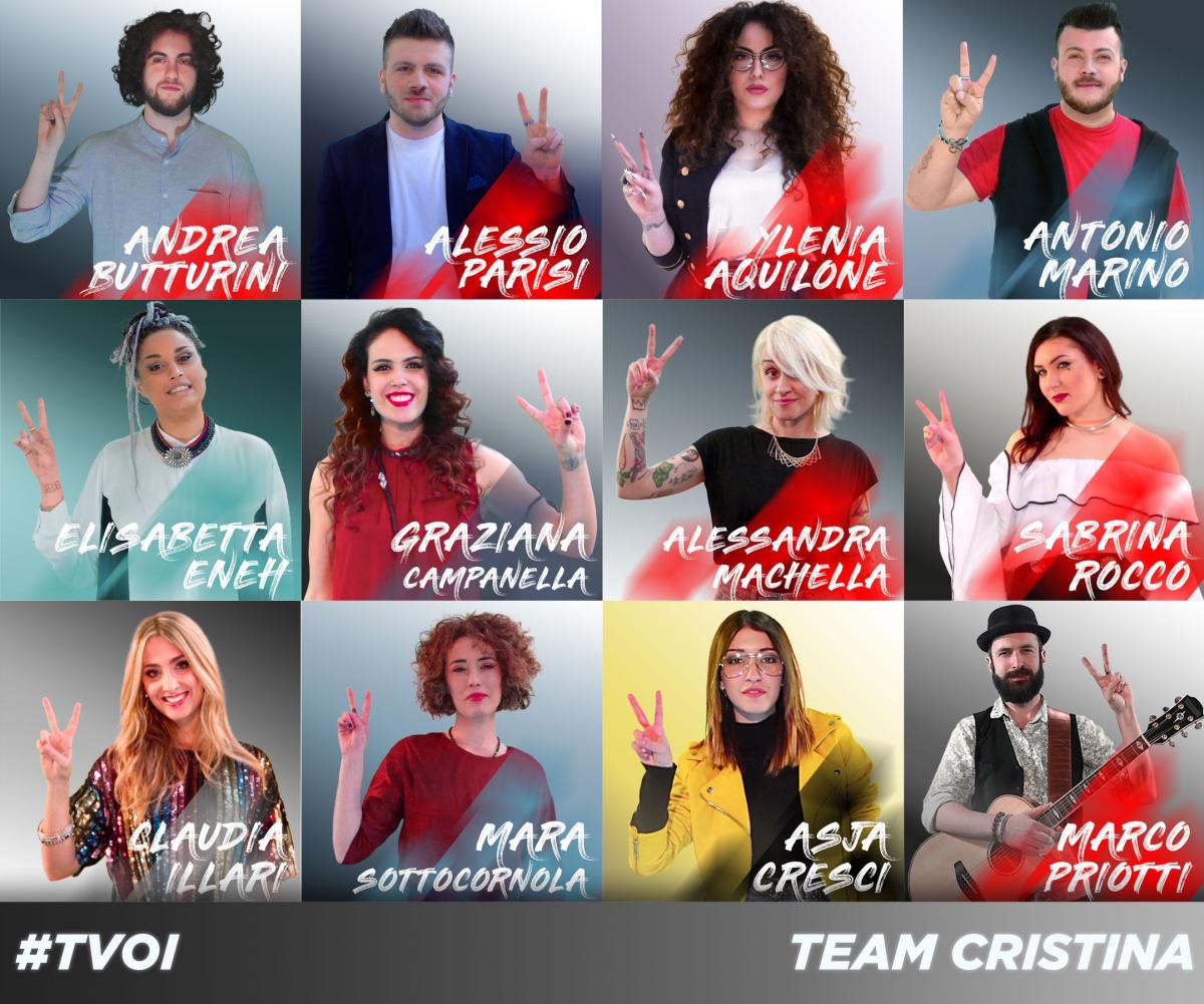 THE VOICE OF ITALY 2018: TEAM CISTINA SCABBIA