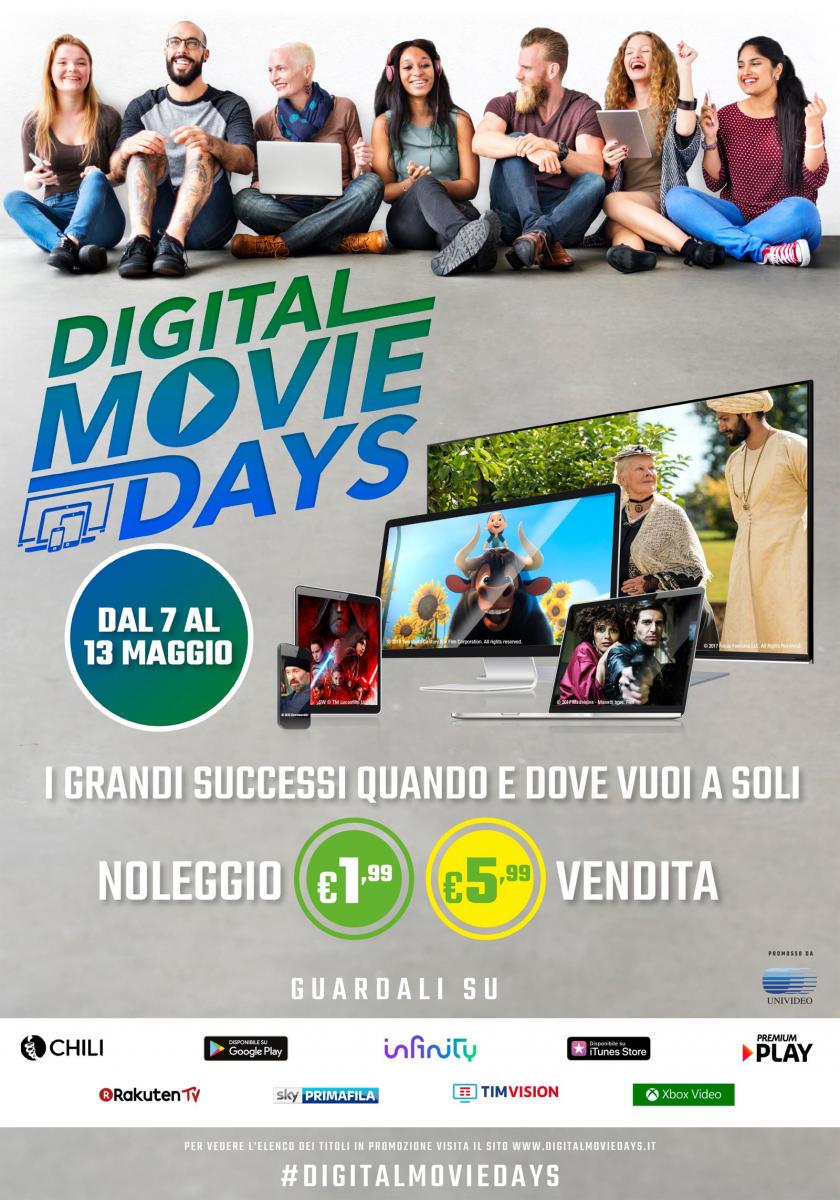 Digital Movie Days dal 7 al 13 maggio 2018