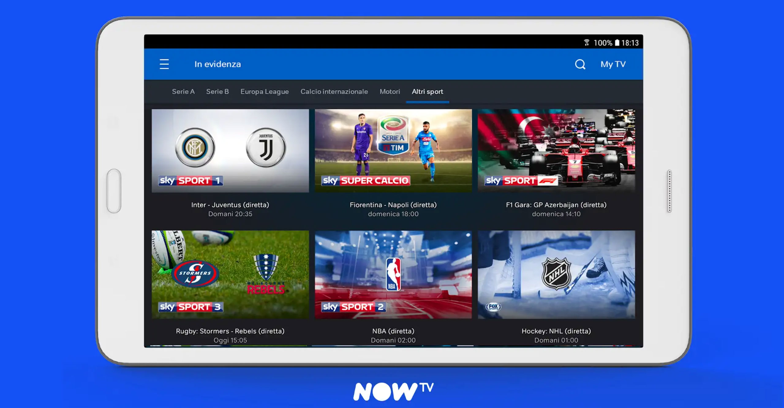 Now TV cambia le App e introduce Zapping live, Binge Watching, Sport Reminder e visione in Europa