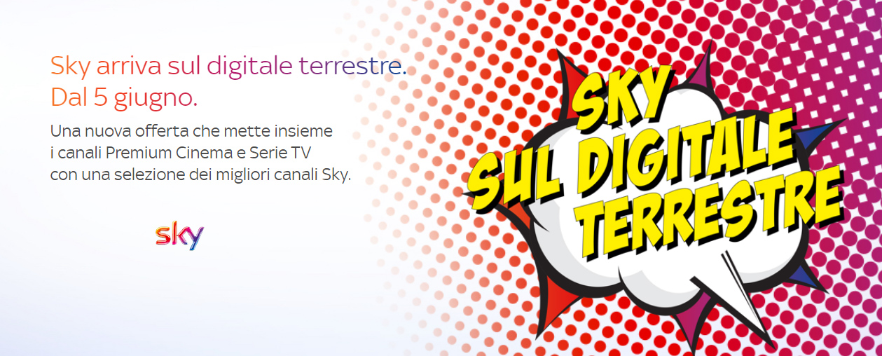 Offerta Sky sul digitale terrestre