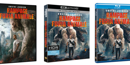 Rampage: Furia animale con Dwayne Johnson in DVD, Blu-ray, 4K UHD e Digitale